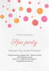 Suspended Circles - Invitación Para Fiesta